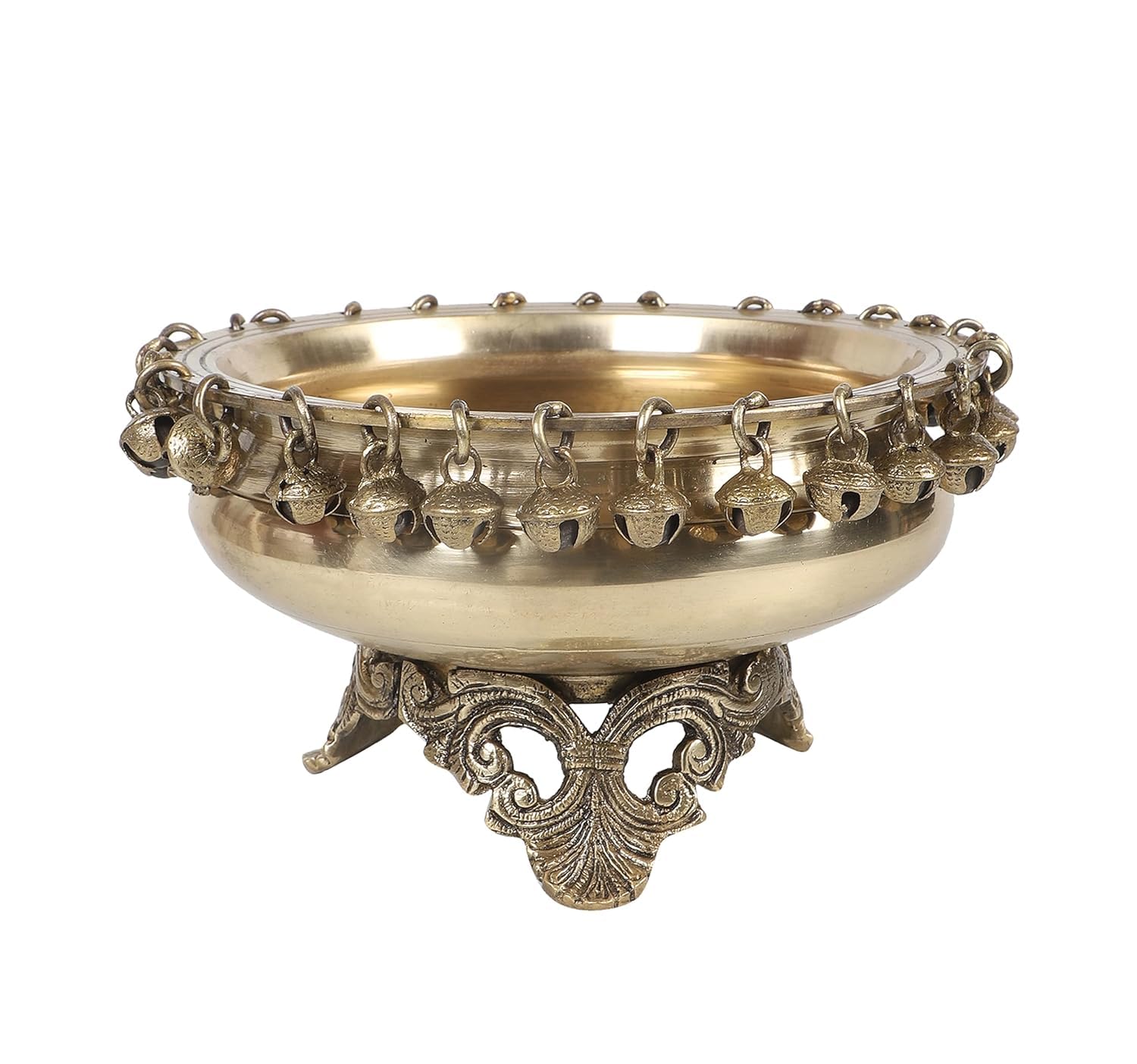 brass 8" urli bowl for fruits home décor/gift item/office